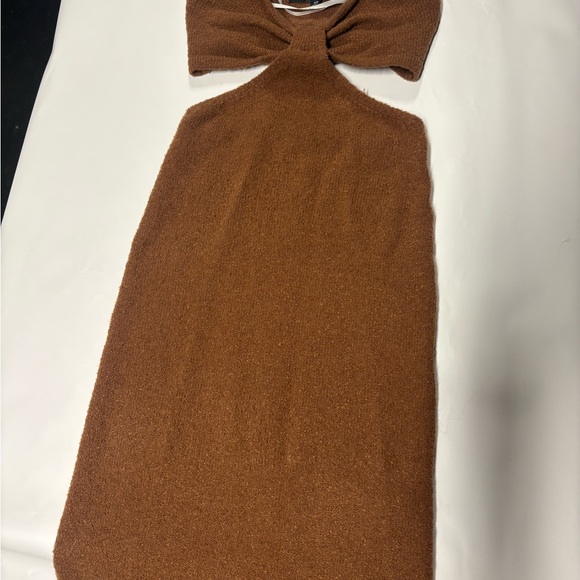 Lulus Dresses & Skirts - Brown Knit Halter Dress